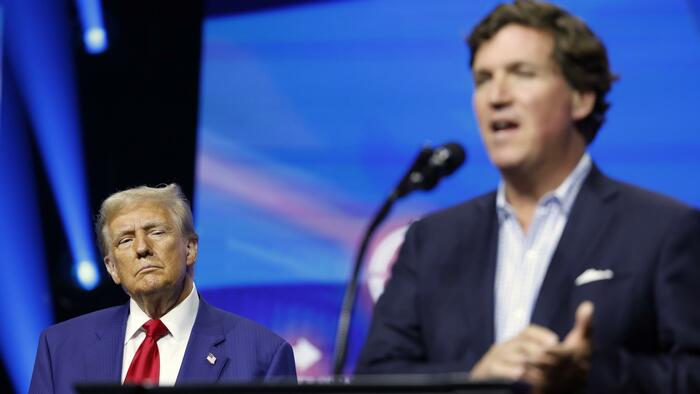 Tucker Carlson Sounds Alarm Over Trump’s Planned ‘Largest Transfer Of Ordinance In Modern History’