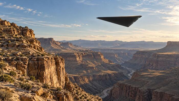 Pentagon’s Latest UFO Release: Observers Describe Silent Black Triangle Moving At 1,800 MPH Over Redacted Western US Site