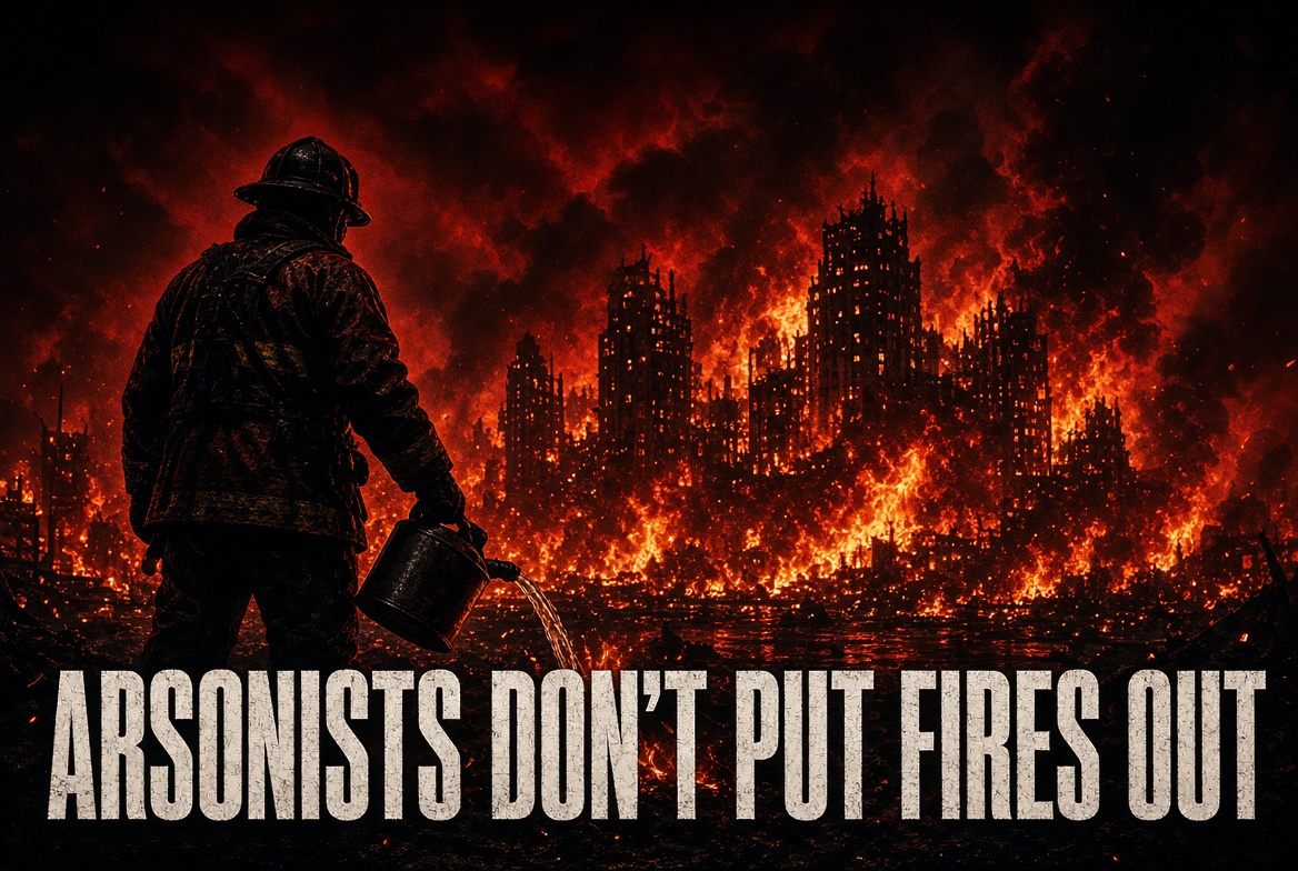 Arsonists  Don’t Put Fires Out