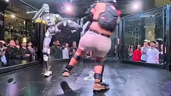 Watch: Influencer Fights “Terminator” Robot In Wild Cage Match